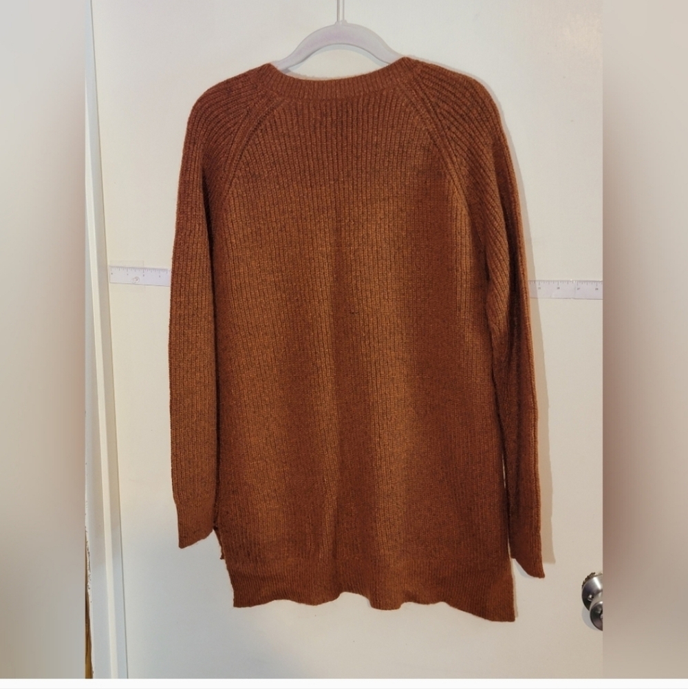Natural Reflections Women's Rust V-Neck Sweater. Oversized NWOT - Picture 7 of 10